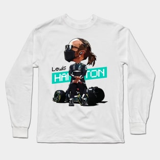 Lewis Hamilton - Pixel Art Long Sleeve T-Shirt